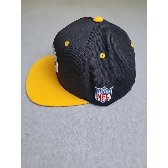 Mitchell Ness Hat Cap NFL Snapback Steelers Black Yellow Wool Embroidered Logo - Picture 3 of 12